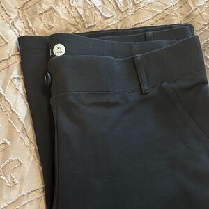 Betabrand Black Women’s Dress Pants – Tailored Stretch